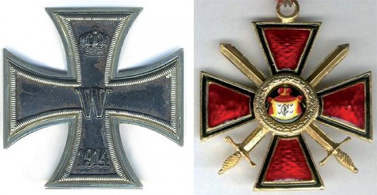 Eisernes Kreuz 1912, Russischer Wladimirorden